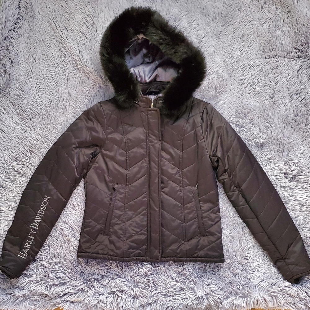 Motorcycle Jacket-Harley Davidson Soft Shell Jacket Size SMALL